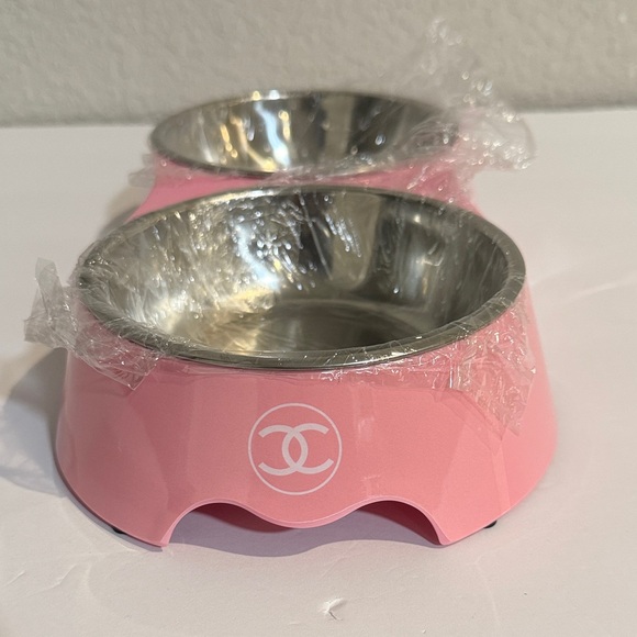 Chewnel Pink Double Pet Bowl🐶 - Picture 2 of 6